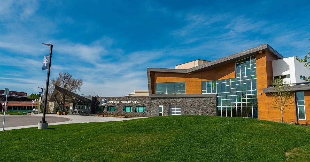 Strathcona-Tweedsmuir School campus in Foothills, Alberta